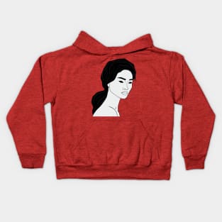 Minimalistic Female Design Kids Hoodie